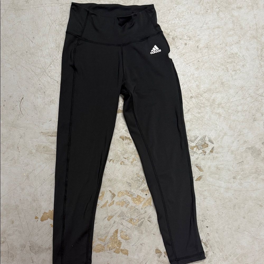 Adidas Women’s High-Waisted Black Leggings Size Small NWT - Pocket
